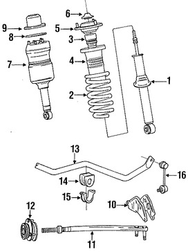 Foto de Buje de Barra de Retencin de Suspensin Original para Lexus LS400 1990 1991 1992 1993 1994 Marca LEXUS Nmero de Parte 4867450030