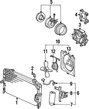 Foto de Condensador de Aire Acondicionado Original para Lexus ES250 1990 1991 Toyota Camry 1989 1990 1991 Marca LEXUS Nmero de Parte 8846032090