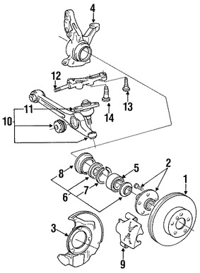 Foto de Sello de Rueda Original para Toyota Camry Toyota MR2 Lexus ES250 Marca LEXUS Nmero de Parte 0442232010