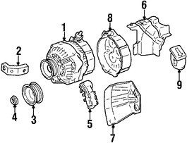 Foto de Polea del Alternador Original para Lexus LS400 Lexus SC400 Lexus LS460 Lexus IS F Lexus GS460 Marca LEXUS Nmero de Parte 2741150030