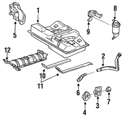 Foto de Soporte Tanque de Combustible Original para Toyota Avalon Toyota Camry Toyota Solara Lexus ES300 Marca LEXUS Nmero de Parte 7760133010