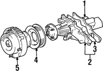 Foto de Polea de la bomba de agua del motor Original para Toyota Supra Lexus SC300 Lexus GS300 Marca LEXUS Nmero de Parte 1637146020