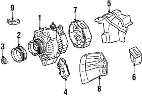 Foto de Polea del Alternador Original para Toyota Supra Lexus SC300 Marca LEXUS Nmero de Parte 2741146090