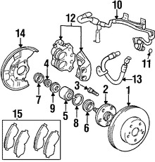 Foto de Rotor del Disco de freno Original para Lexus SC300 Marca LEXUS Nmero de Parte 4351224041