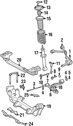 Foto de Soporte Brazo Control Suspension Original para Lexus SC300 Lexus SC400 Toyota Supra Marca LEXUS Nmero de Parte 4865814021