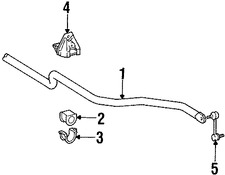 Foto de Barra Estabilizadora de Suspensin Original para Lexus SC300 1992 1993 1994 Lexus SC400 1992 1993 1994 Marca LEXUS Nmero de Parte 4881124090