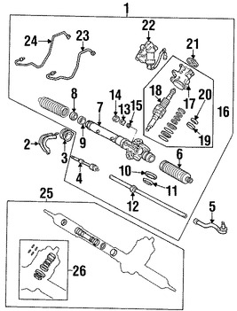 Foto de Linea de Presin Direccin Hidrulica Original para Lexus SC300 Lexus SC400 Toyota Supra Marca LEXUS Nmero de Parte 4441814090