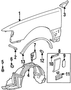 Foto de Tuerca de cubierta de parachoques Original para Lexus Toyota Marca LEXUS Nmero de Parte 5387917020