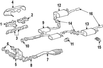 Foto de Empacadura del Conector del Tubo de Escape Original para Lexus Toyota  Scion Marca LEXUS Nmero de Parte 9008043028