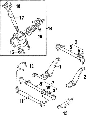 Foto de Manga de Ajuste de Terminal de Direccin Original para Lexus LX450 Toyota Land Cruiser Marca LEXUS Nmero de Parte 4546160110