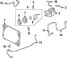 Foto de Sensor de Presin de Refrigerante Aire Acondicionado Original para Lexus GS300 Lexus GS400 Lexus GS430 Marca LEXUS Nmero de Parte 8864522070