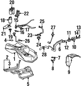 Foto de Regulador de Presin de Inyeccin Original para Lexus GS300 1998 Lexus GS400 1998 Marca LEXUS Nmero de Parte 2302046010