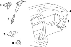 Foto de Sensor de posicin del rbol de levas Original para Toyota Scion Lexus Marca LEXUS Nmero de Parte 9008019014