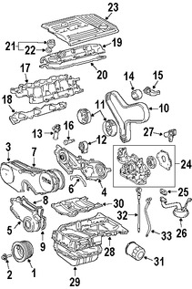 Foto de Tensor de Correa del Tiempo Original para Lexus Toyota Marca LEXUS Nmero de Parte 1354020030