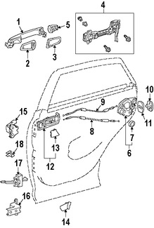 Foto de Bisagra de puerta Original para Toyota Lexus Marca LEXUS Nmero de Parte 6876006010