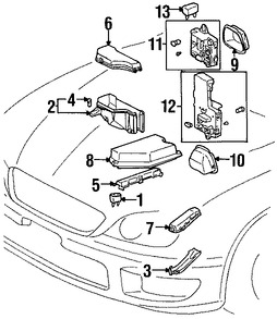 Foto de Rele de Descongelador Vidrio Trasero Original para Lexus IS300 Lexus LS400 Lexus GS300 Lexus GS400 Lexus GS430 Marca LEXUS Nmero de Parte 9098702011