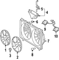 Foto de Cubierta de ventilador de enfriamiento del motor Original para Lexus IS350 Marca LEXUS Nmero de Parte 1671131330