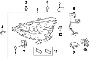 Foto de Modulo de Control de Faro de Xenon Original para Lexus IS250 Lexus IS350 Lexus IS200t Lexus IS300 Marca LEXUS Nmero de Parte 8110753750