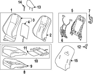 Foto de Cubierta del Mecanismo de Ajuste de Reclinacion de Asiento Original para Toyota Prius V Lexus IS250 Lexus IS350 Lexus IS200t Lexus IS300 Marca LEXUS Nmero de Parte 7187560210C0