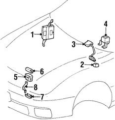 Foto de Sensor de Posicin del Volante de Direccin Original para Lexus ES330 Lexus ES300 Lexus GX470 Toyota FJ Cruiser Marca LEXUS Nmero de Parte 8924533020