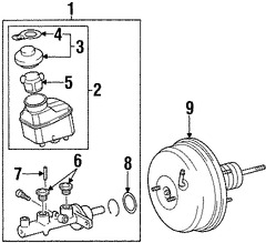 Foto de Cilindro Maestro de Freno Original para Toyota Camry 2004 2005 2006 Lexus ES330 2004 2005 2006 Marca LEXUS Nmero de Parte 4720106151