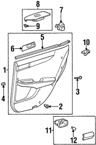 Foto de Interruptor del Marco de la Puerta Original para Lexus Toyota Marca LEXUS Nmero de Parte 8423153010