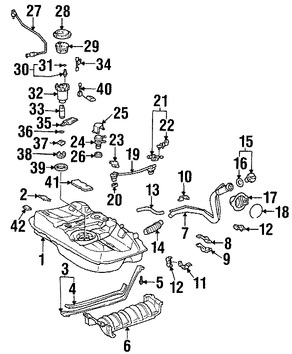 Foto de Regulador de Presin de Inyeccin Original para Lexus ES300 Lexus RX400h Toyota Avalon Toyota Highlander Marca LEXUS Nmero de Parte 230200A010