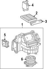 Foto de Motor de Control de Ajuste de Aire HVAC Original para Toyota  Lexus Marca LEXUS Nmero de Parte 8710633270