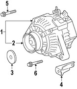 Foto de Tornillo del Alternador Original para Toyota Highlander   Lexus ES350 Lexus RX350 Marca LEXUS Nmero de Parte 90105A0107