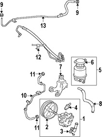 Foto de Manguera Direccion Hidraulica Original para Toyota Camry Lexus ES350 Marca LEXUS Nmero de Parte 4440633121