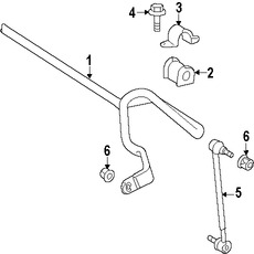 Foto de Barra Estabilizadora de Suspensin Original para Lexus ES350 Lexus ES300h Marca LEXUS Nmero de Parte 4881133190