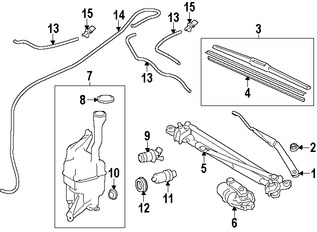 Foto de Tapa de Depsito de Lquido Limpiaparabrisas Original para Toyota  Lexus Marca LEXUS Nmero de Parte 853860C010