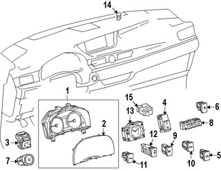 Foto de Interruptor Liberador de Bal Original para Lexus ES300h 2015 2016 2017 Lexus ES350 2015 2016 2017 Marca LEXUS Nmero de Parte 8484033111