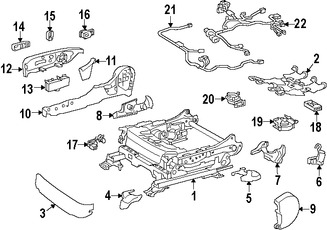 Foto de Cubierta de Riel de Asiento Original para Lexus ES300h 2016 2017 Lexus ES350 2016 2017 Marca LEXUS Nmero de Parte 7212733030E2