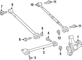 Foto de Muon de Suspensin Original para Lexus ES350 Lexus ES300h Marca LEXUS Nmero de Parte 4230433060