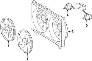 Foto de Cubierta de ventilador de enfriamiento del motor Original para Lexus RC350 Lexus  Lexus GS350 Marca LEXUS Nmero de Parte 1671131630