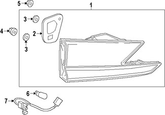 Foto de Conjunto de luz de retroceso Original para Lexus RC350 Lexus RC F Lexus Marca LEXUS Nmero de Parte 8158124090