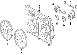 Foto de Cubierta de ventilador de enfriamiento del motor Original para Lexus RC F Lexus RC350 Lexus  Lexus GS200t Marca LEXUS Nmero de Parte 1671138160