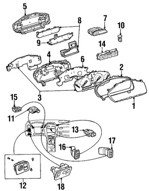 Foto de Interruptor Liberador de Bal Original para Lexus LS430 2001 2002 2003 2004 2005 2006 Marca LEXUS Nmero de Parte 8484050020C0