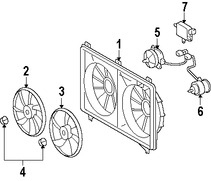 Foto de Cubierta de ventilador de enfriamiento del motor Original para Lexus LS460 Marca LEXUS Nmero de Parte 1671138060