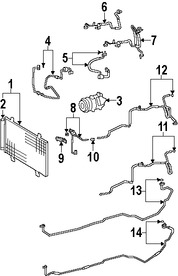 Foto de Condensador de Aire Acondicionado Original para Lexus LS460 Marca LEXUS Nmero de Parte 8846050201