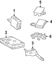 Foto de Soporte de Modulo de Control de GPS Original para Lexus LS460 2007 2008 2009 Lexus LS600h 2008 2009 Marca LEXUS Nmero de Parte 8672950270