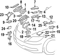 Foto de Caja de Fusibles Original para Lexus LS460 Lexus LS600h Marca LEXUS Nmero de Parte 8266350081