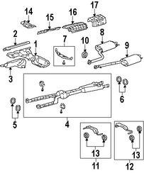 Foto de Sujetador Sistema de Escape Original para Lexus Toyota  Scion Marca LEXUS Nmero de Parte 175650S011