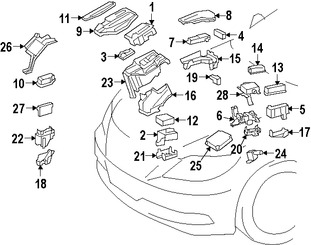 Foto de Caja de Fusibles Original para Lexus LS460 Marca LEXUS Nmero de Parte 8262050100