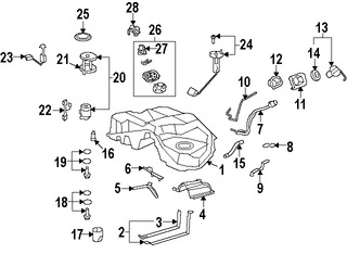 Foto de Unidad Emisora del Tanque de Combustible Original para Lexus LS600h Marca LEXUS Nmero de Parte 8332050120