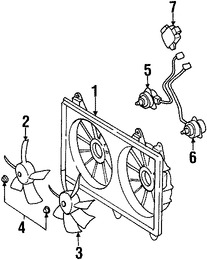 Foto de Controlador del Ventilador Refrigeracin del Motor Original para Lexus SC430 Marca LEXUS Nmero de Parte 8925748010