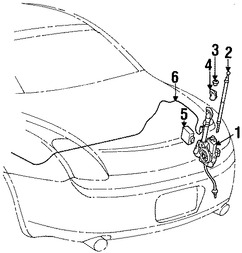 Foto de Mstil de Antena de Radio Original para Lexus SC430 Marca LEXUS Nmero de Parte 8633724340