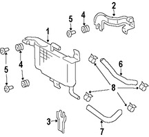 Foto de Enfriador de Aceite de Transmision Original para Lexus GX470 Toyota 4Runner Marca LEXUS Nmero de Parte 3291060150