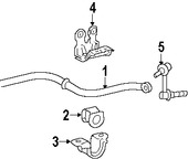 Foto de Barra Estabilizadora de Suspensin Original para Lexus GS350 2007 Lexus GS430 2007 Lexus GS450h 2007 Marca LEXUS Nmero de Parte 4886030031